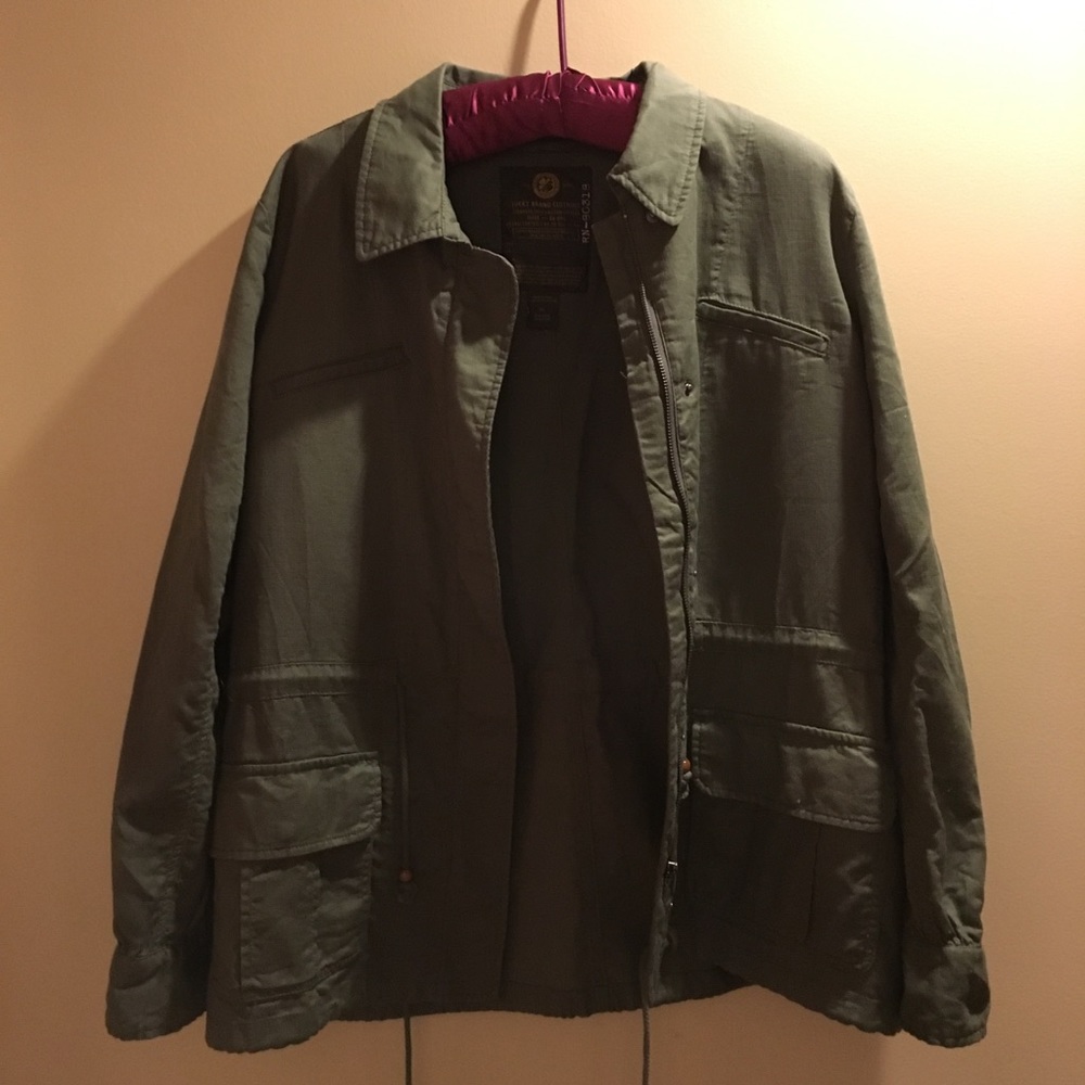 Lucky Brand Military Green Jacket RN-80318   XL